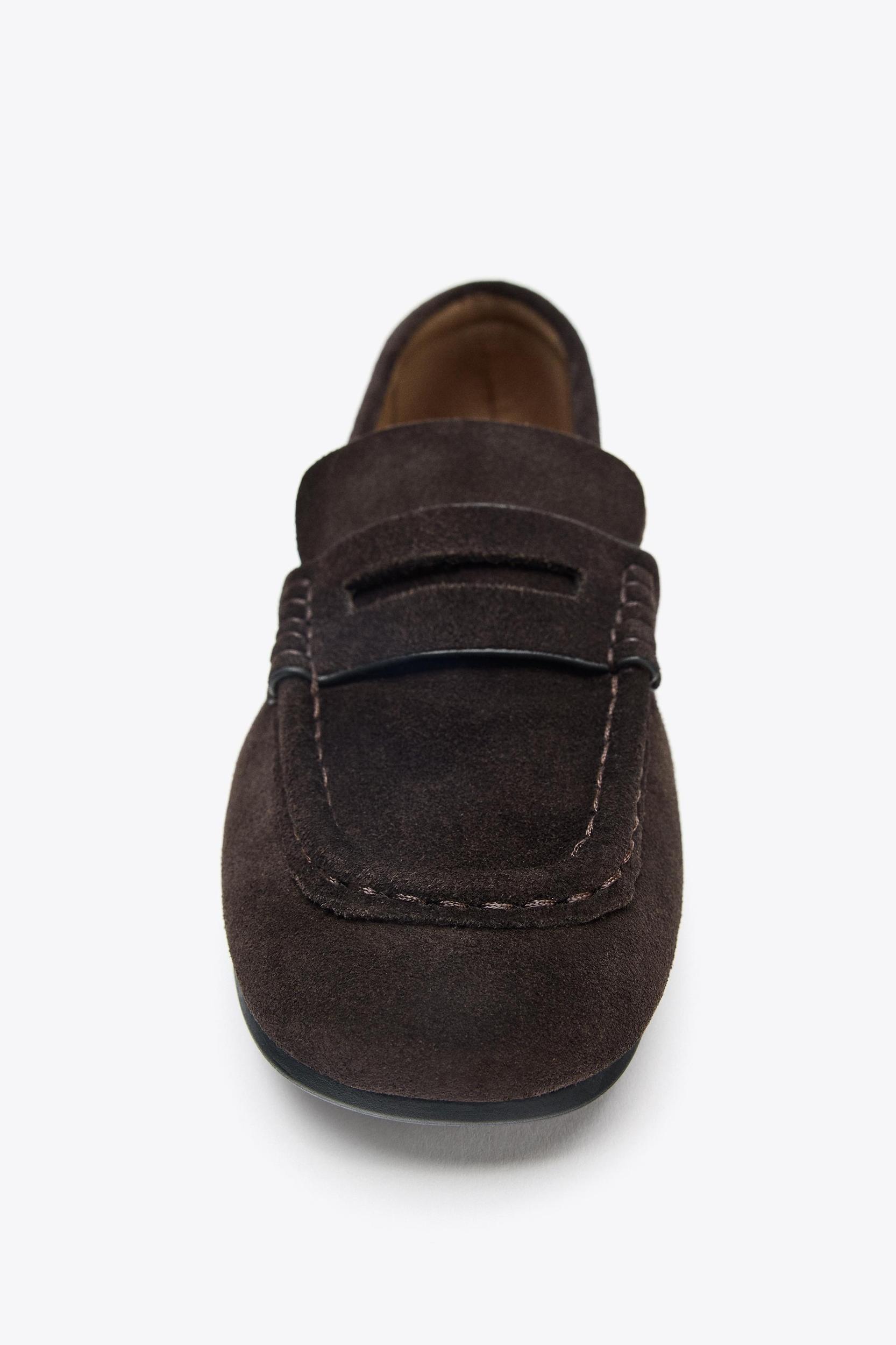 SPLIT LEATHER LOAFERS Product Image