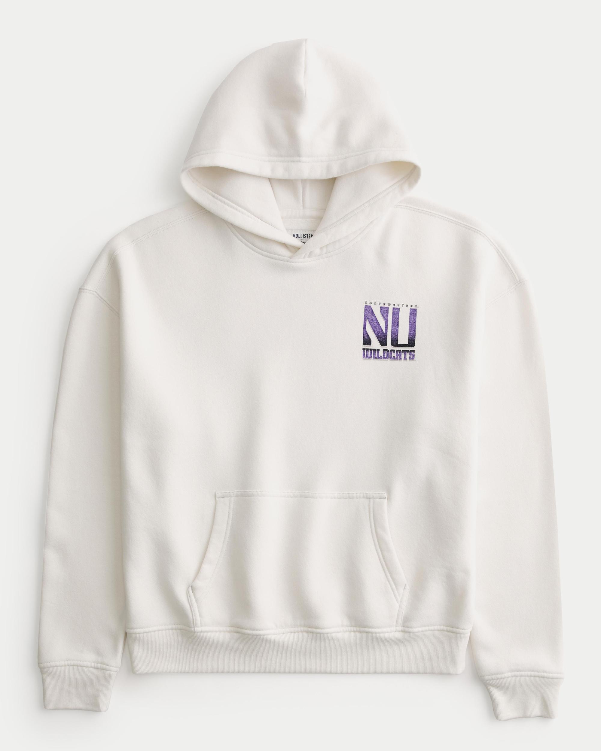 Boxy UConn Graphic Hoodie Product Image