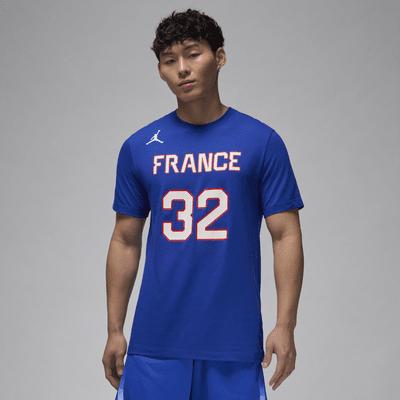 Victor Wembanyama France Nike Mens Basketball T-Shirt | FZ5480-417 Product Image