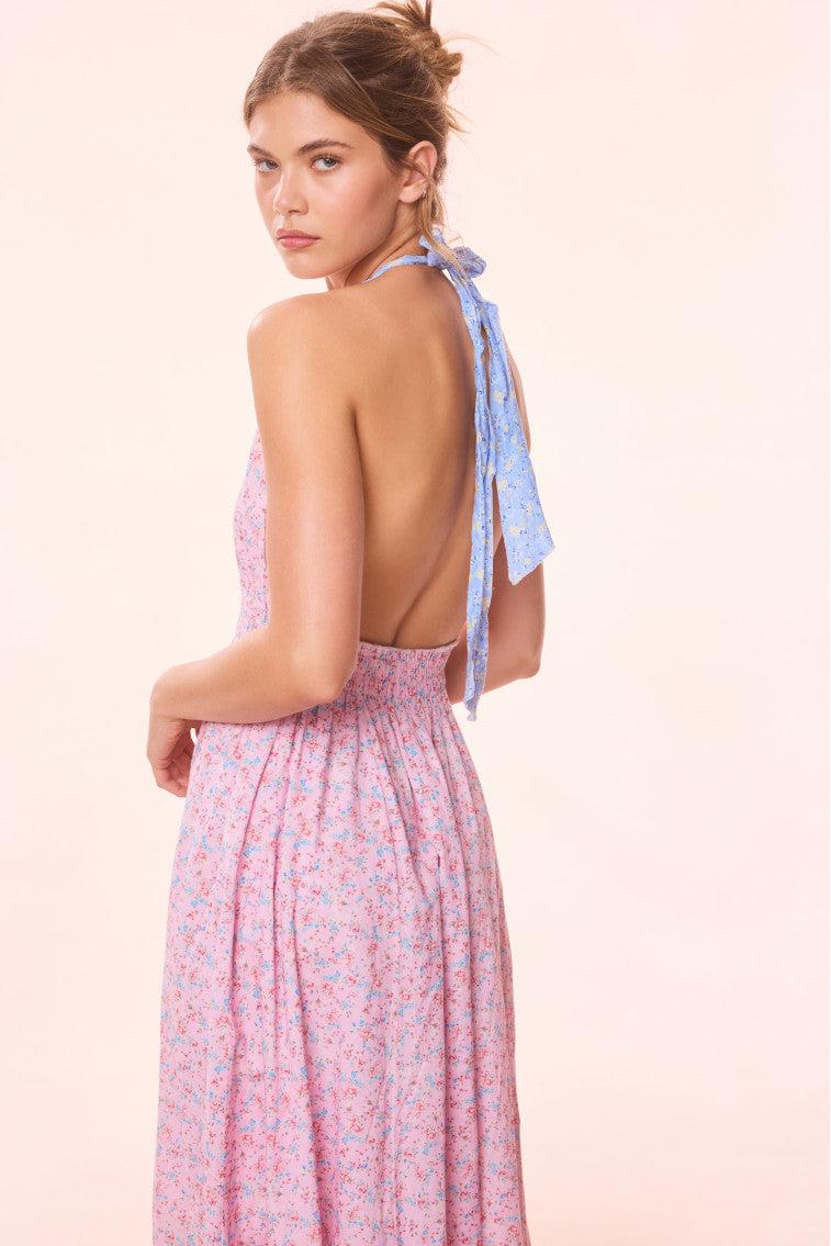 Love Re-Edition Floral Halter Dress Product Image