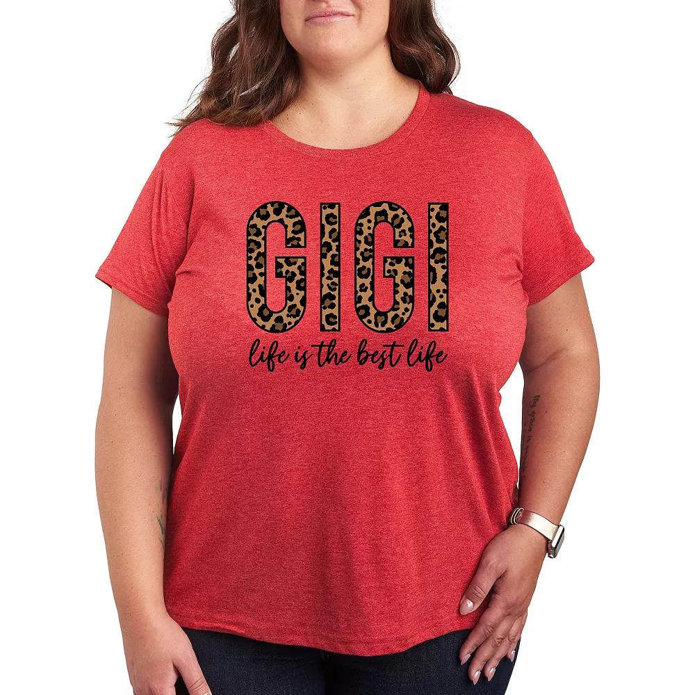 Plus Gigi Life Is The Best Life Graphic Tee, Women's,  Product Image