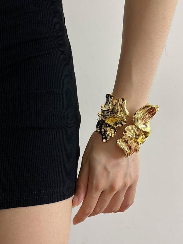 Geometric Pleated Solid Color Bracelet Accessories Product Image