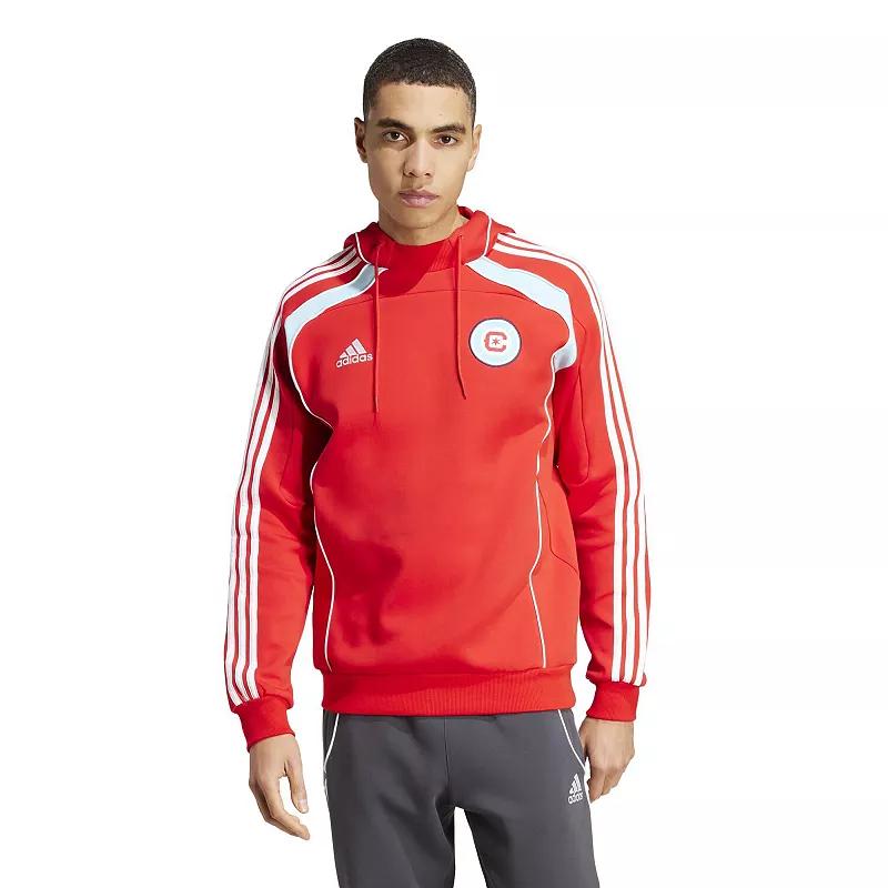 Men's adidas Red Chicago Fire 2025 Travel Pullover Hoodie, Size: Medium, Cfs Red Product Image