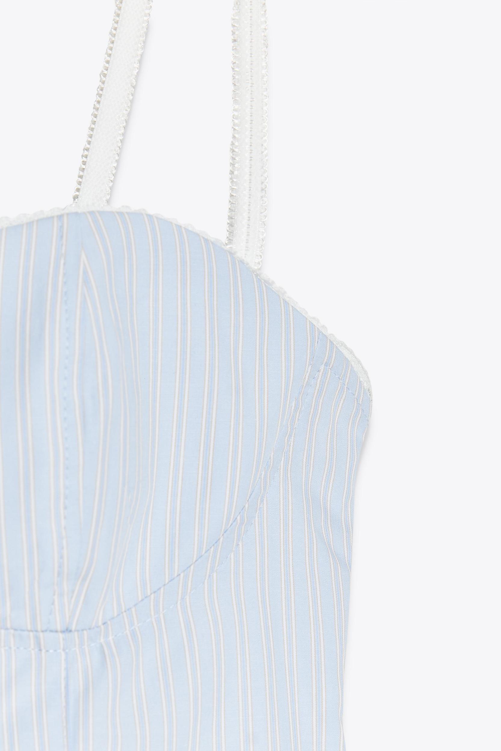 POPLIN PEPLUM BOW TOP Product Image