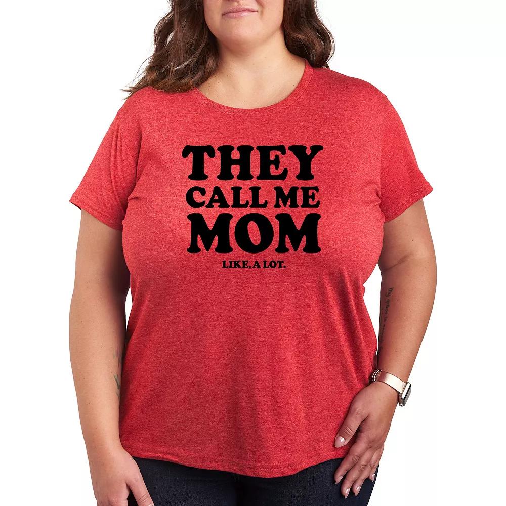 Plus Call Me Mom A Lot Graphic Tee, Women's,  Product Image