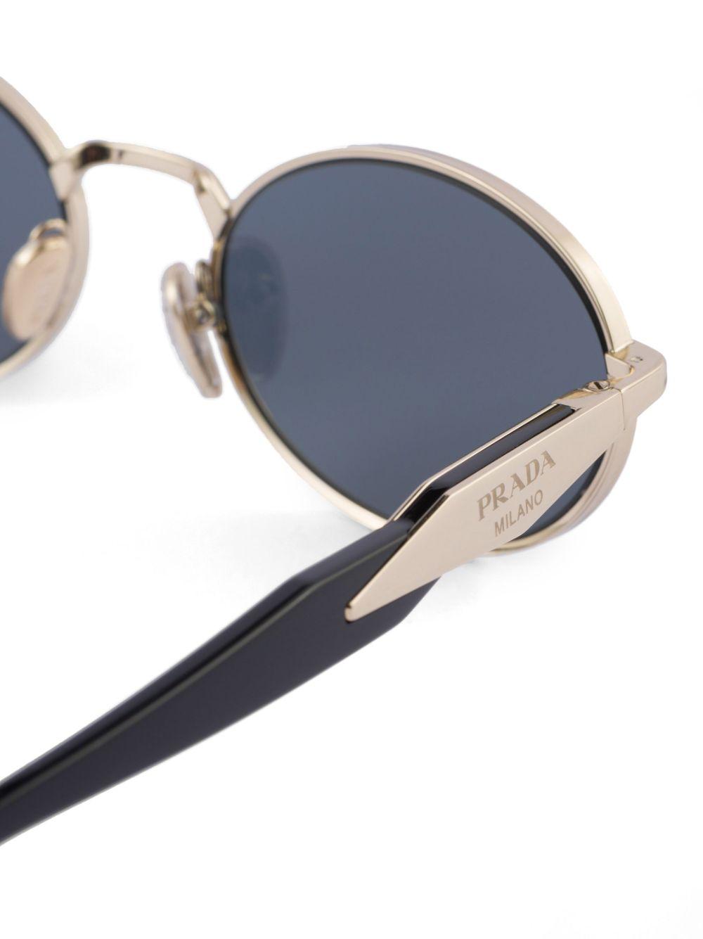 tinted oval-frame sunglasses Product Image