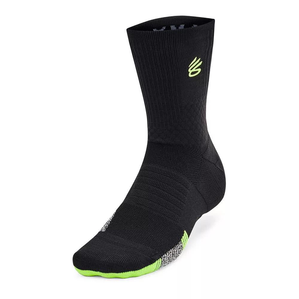 Men's Under Armour Curry ArmourDry™ Playmaker Mid-Crew Socks,  Product Image
