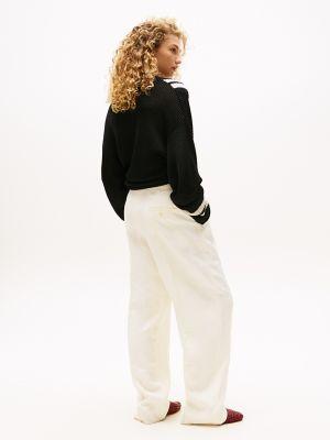 Crinkle-Finish Tailored Drapey Pant Product Image