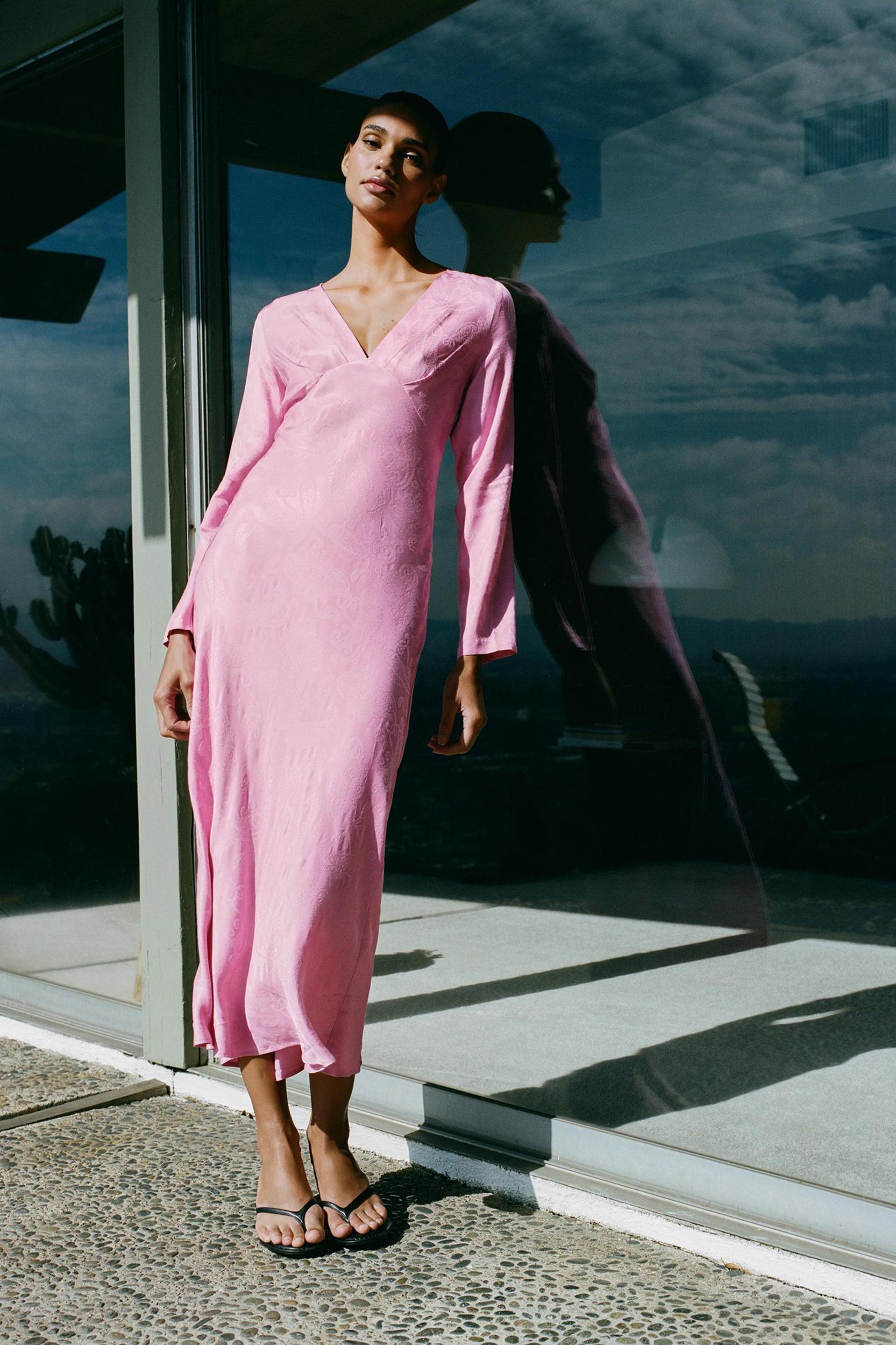 JACQUARD MIDI DRESS Product Image