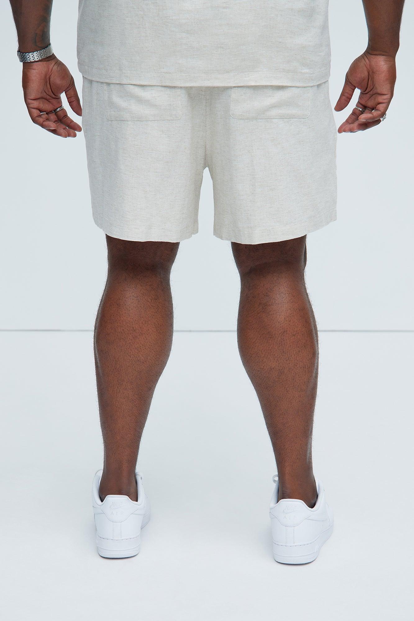 Bahamas Linen Shorts - Oatmeal Product Image