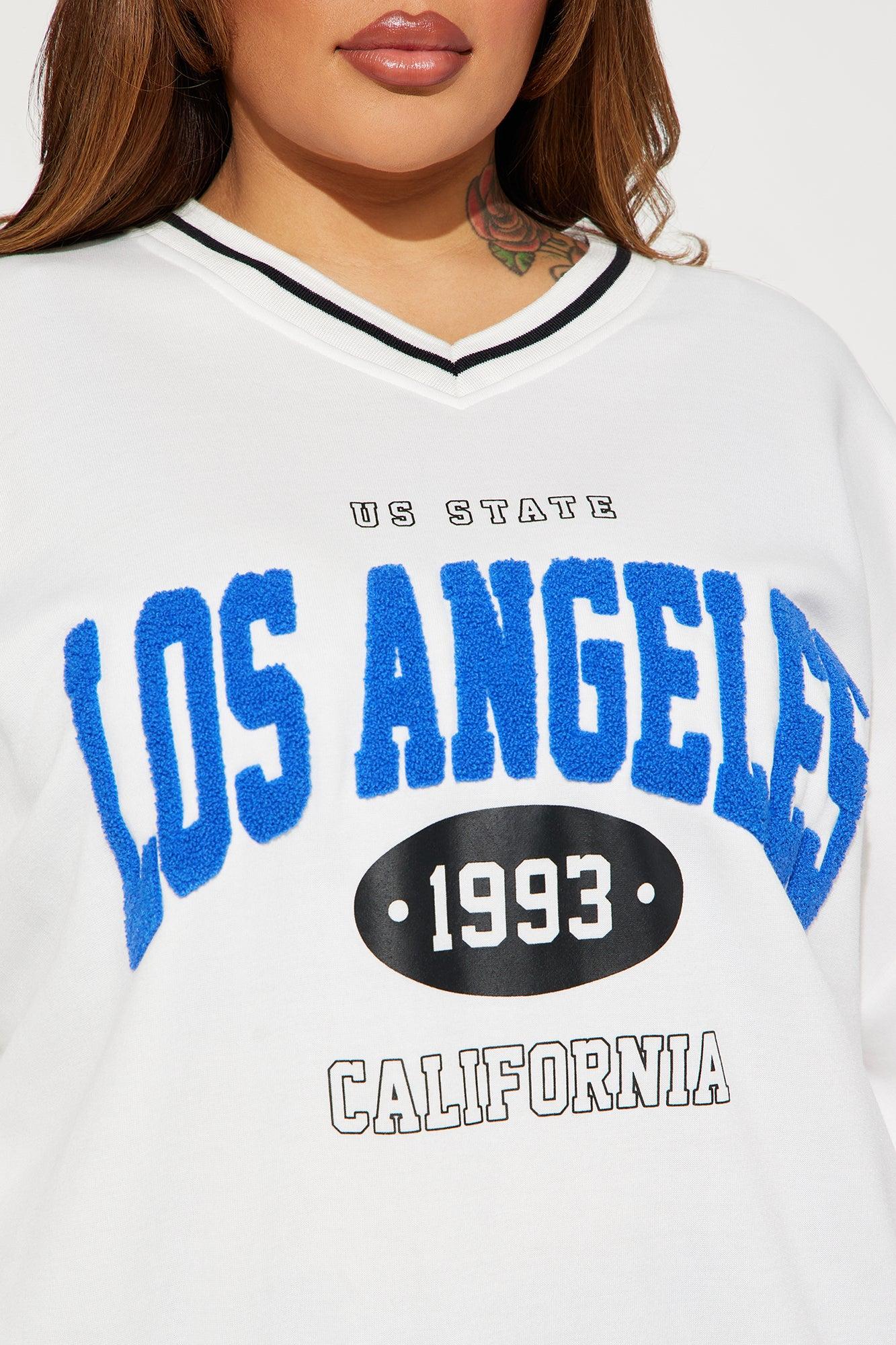Los Angeles Varsity Sweatshirt - Cream Product Image