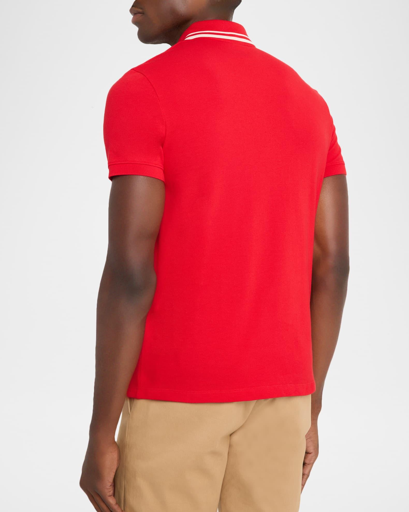 Men's VLogo-Patch Pique Polo Shirt Product Image