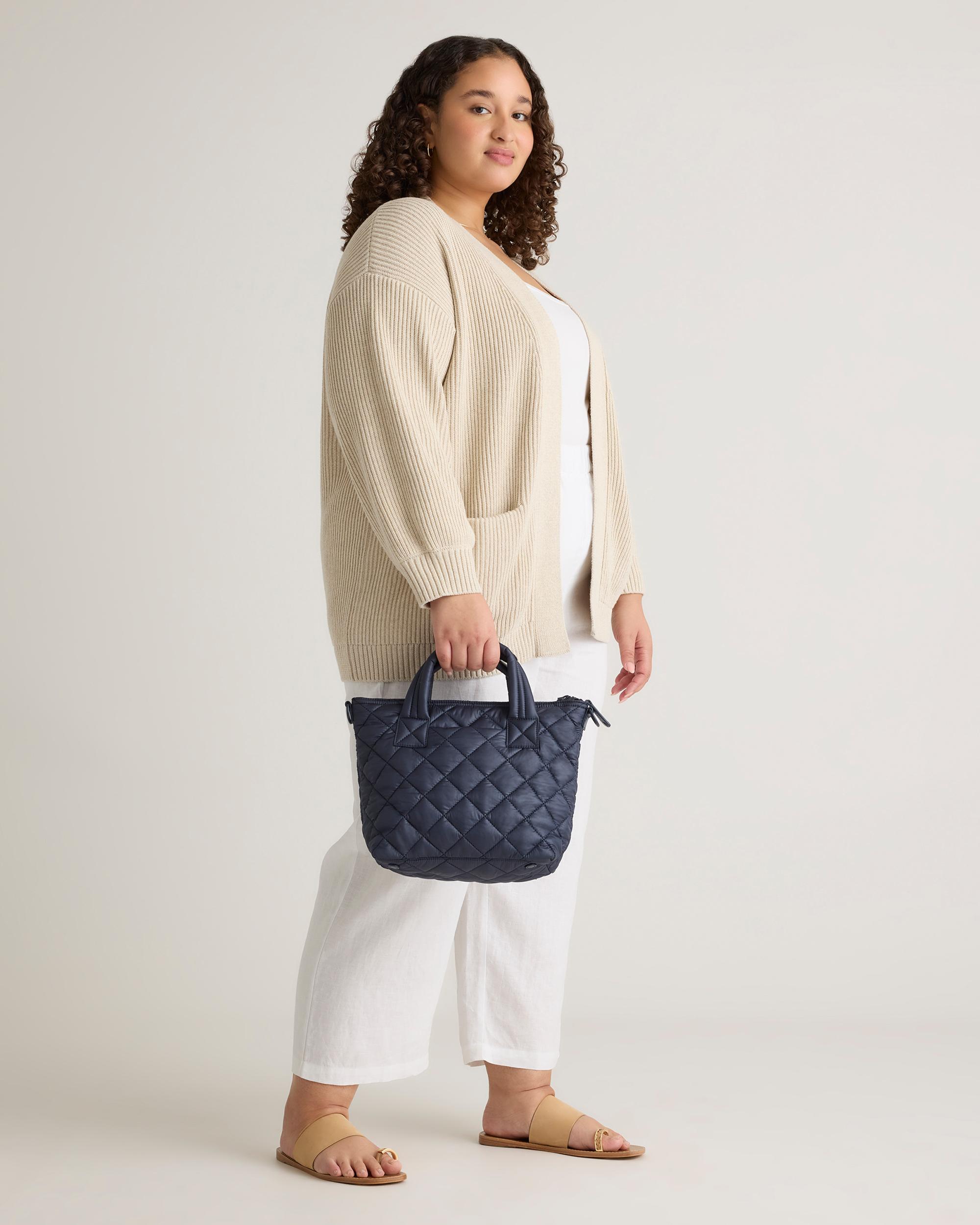 Quince | Women's Transit Quilted Small Crossbody Tote Recycled Polyester Product Image
