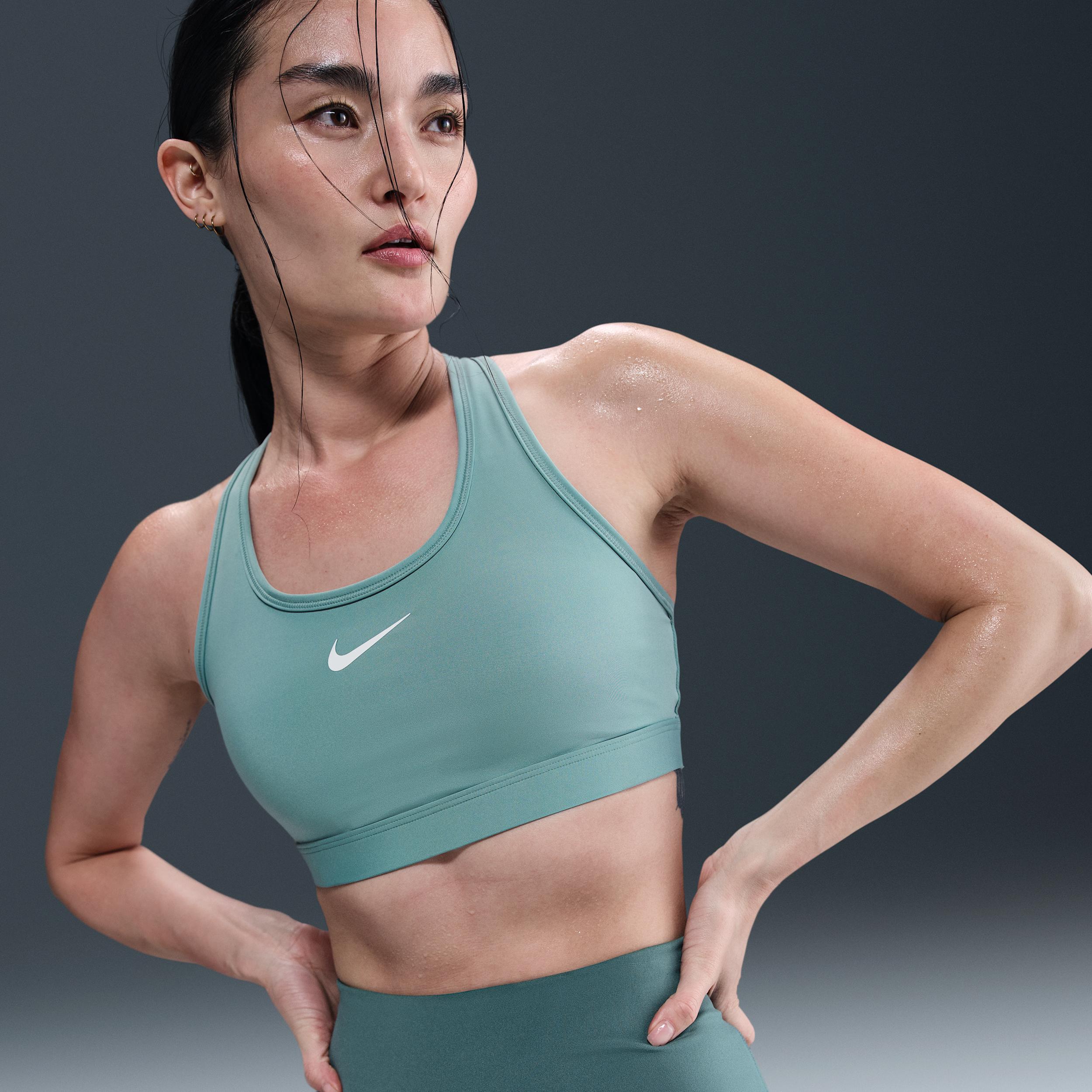 Nike Womens Swoosh Support Padded Sports Bra | DX6821-017 Product Image