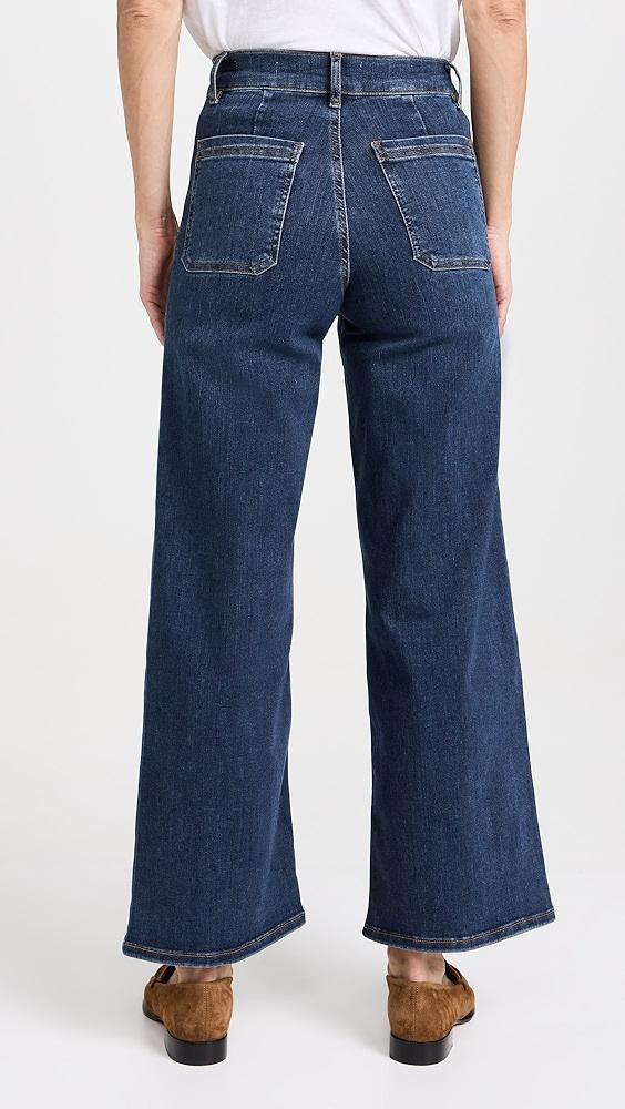 FRAME Le Pixie Slim Palazzo Bardot Pocket Jeans | Shopbop Product Image