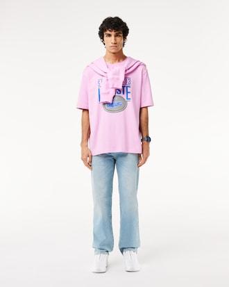 Men's Loose Fit Heavy Cotton Printed T-Shirt Product Image