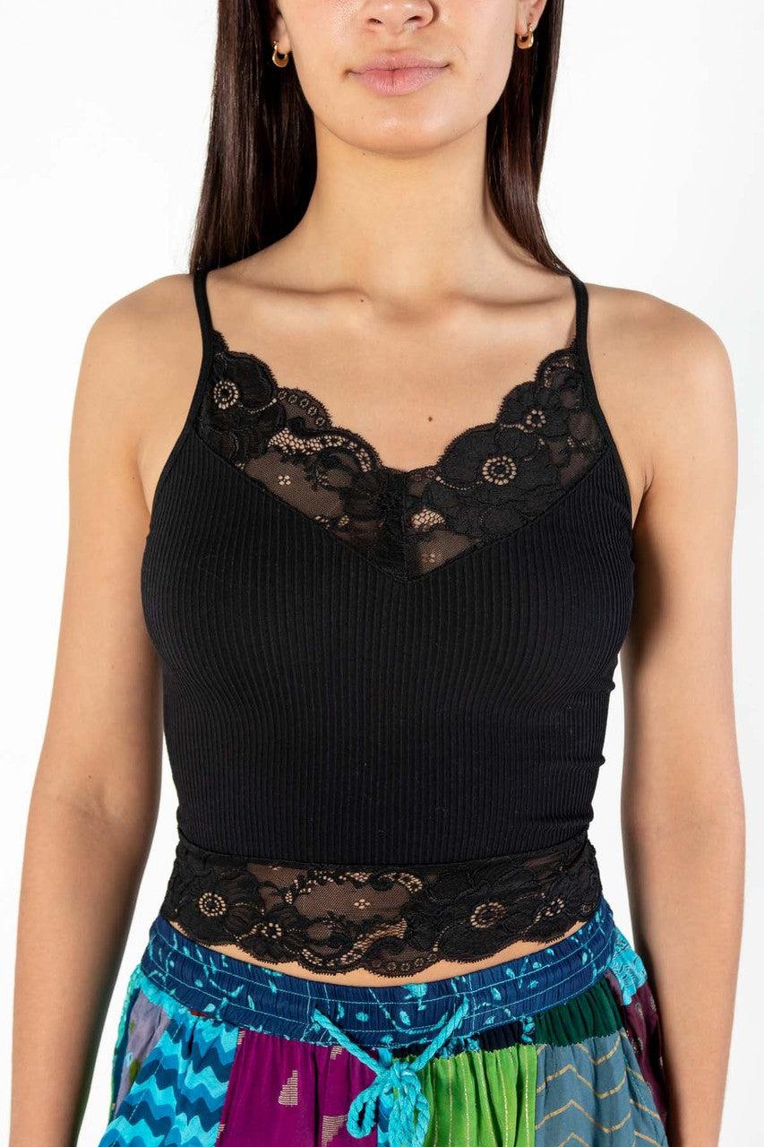 Seamless Lace Trim Cami Product Image