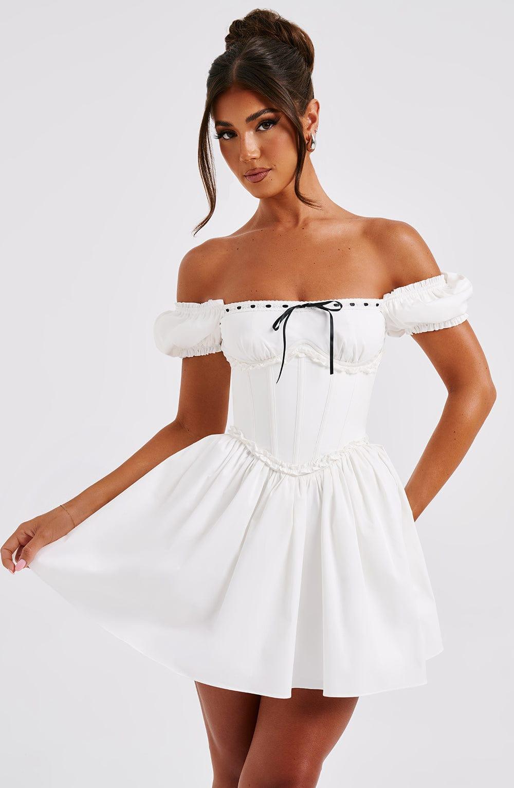 Penelope Mini Dress - Black/White Product Image