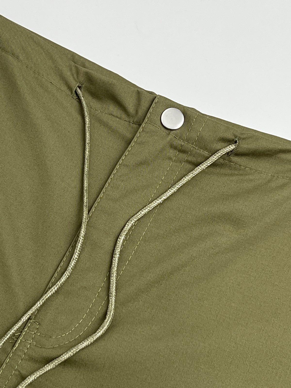 Size Friendly Low Waist Parachute Cargo Pants Product Image