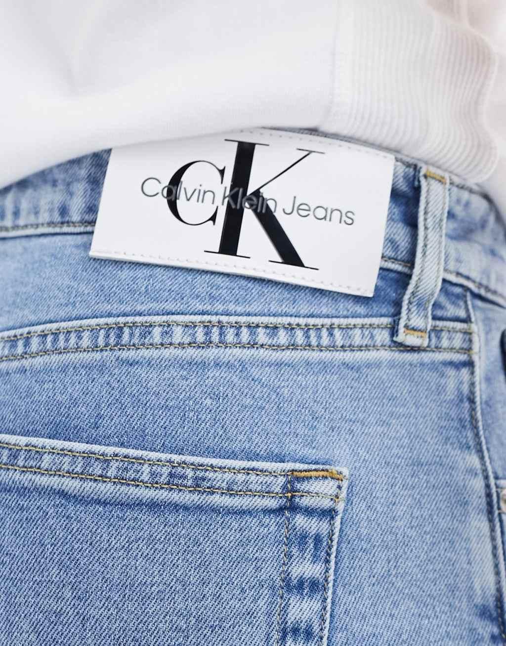 Calvin Klein Jeans slim tapered jeans in light wash Product Image