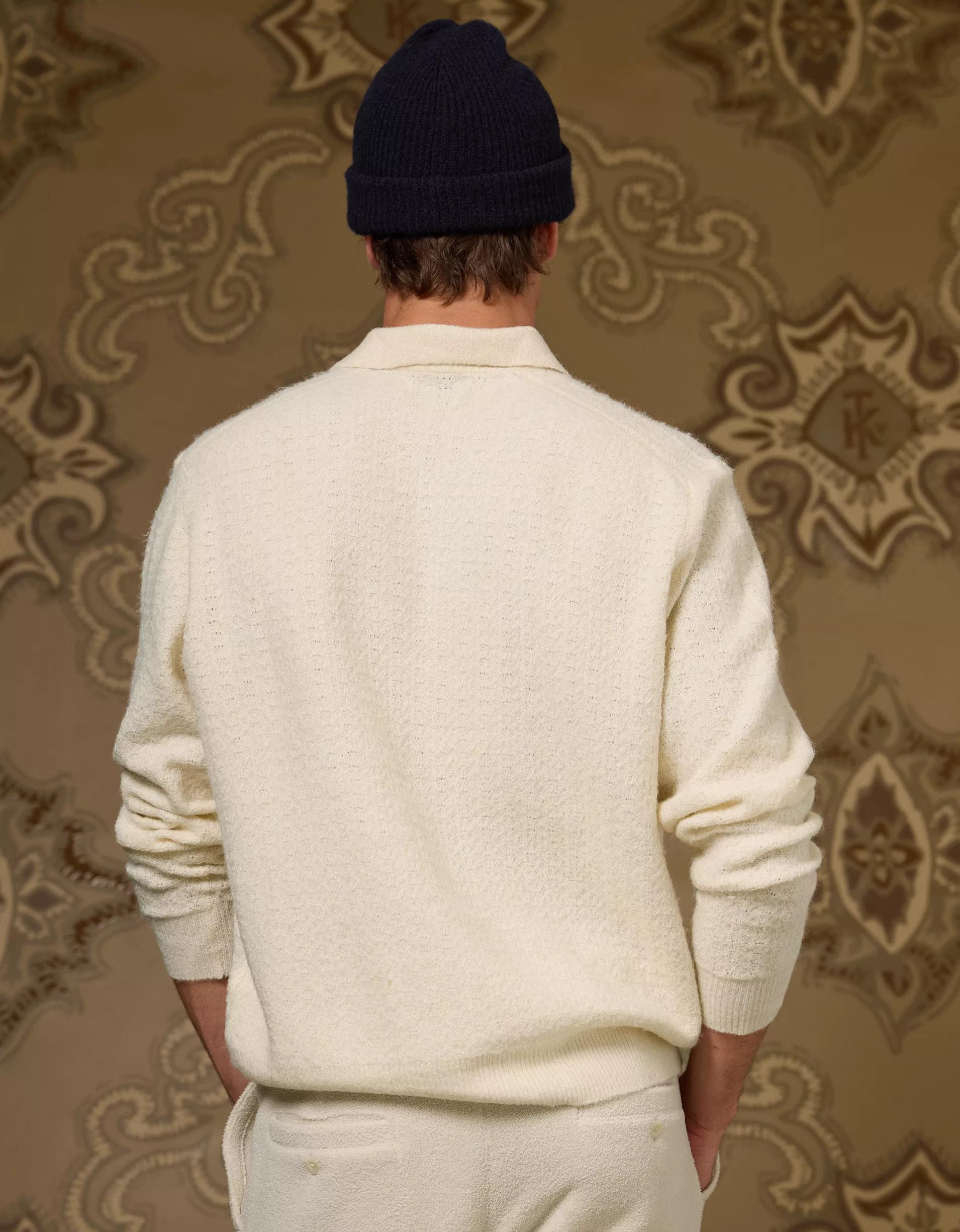 AE x Tru Kolors Long Sleeve Sweater Polo Product Image