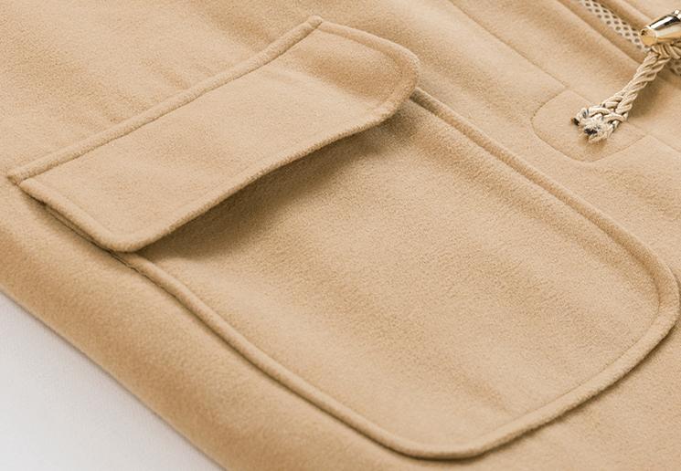 RT No. 3469 HOODED WOOLEN DUFFEL COAT JK Product Image