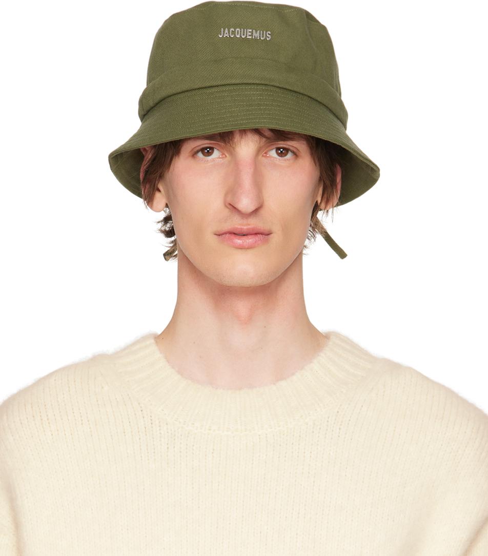 JACQUEMUS Gadjo Bucket Hat Featuring Bow Detailing In Green Product Image