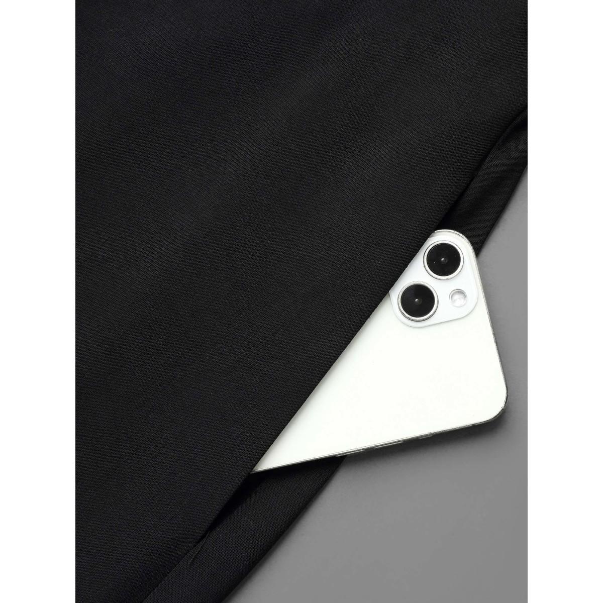 Plus Size Color Block V-Neck Pleated Midi Dress DarkGreen Women At the Office Contrast V-neck Elbow-length sleeve Curvy BloomChic 30/6X Product Image