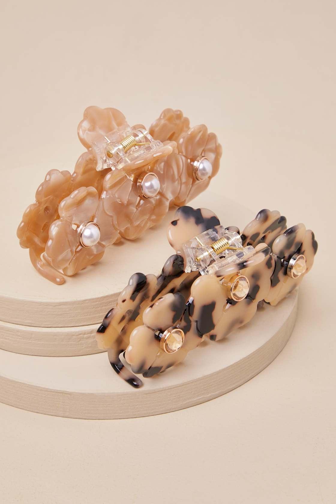Moretta Multi Floral Hair Claw Clip Set Product Image