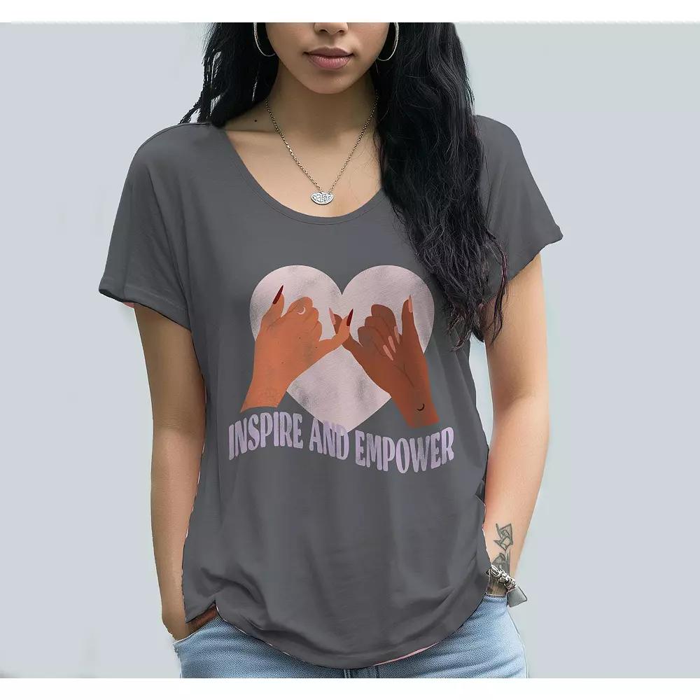 Junior's Grayson Threads Inspire and Empower Graphic Tee, Women's,  Product Image