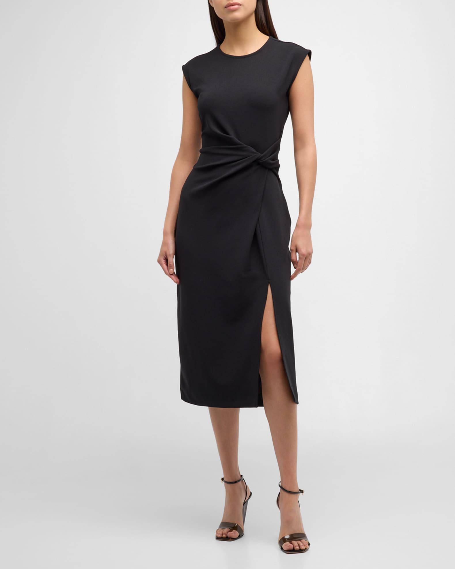 Cody Sleeveless Twisted-Waist Midi Dress Product Image