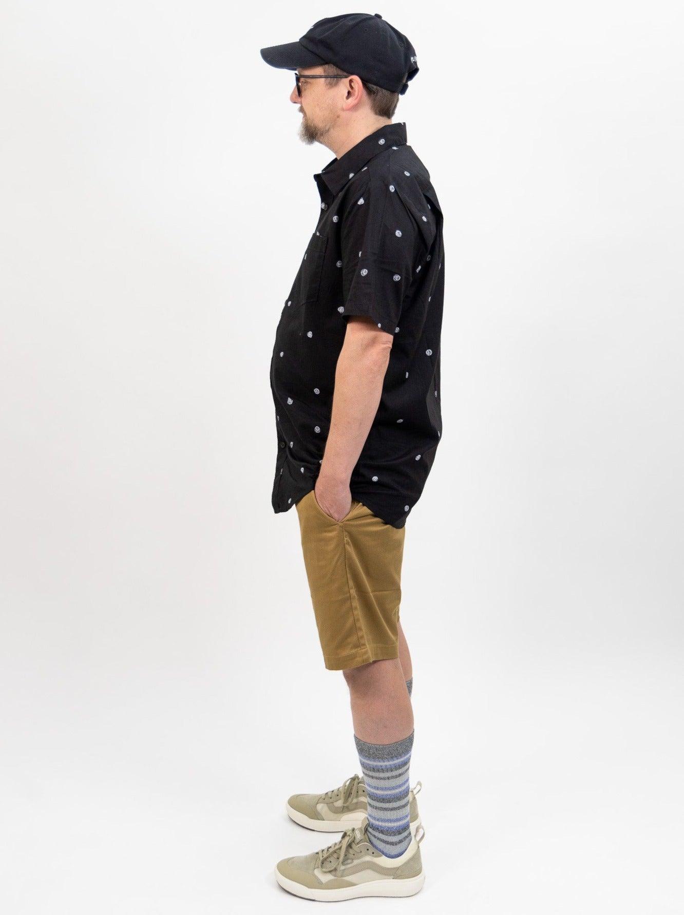 Volcom Frickin Elastic Waist Shorts - Dark Khaki Product Image