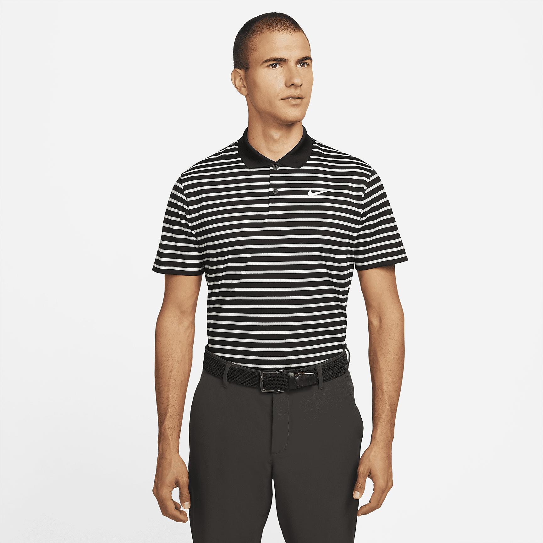 Nike Mens Dri-FIT Victory Striped Golf Polo | DH0829-010 Product Image