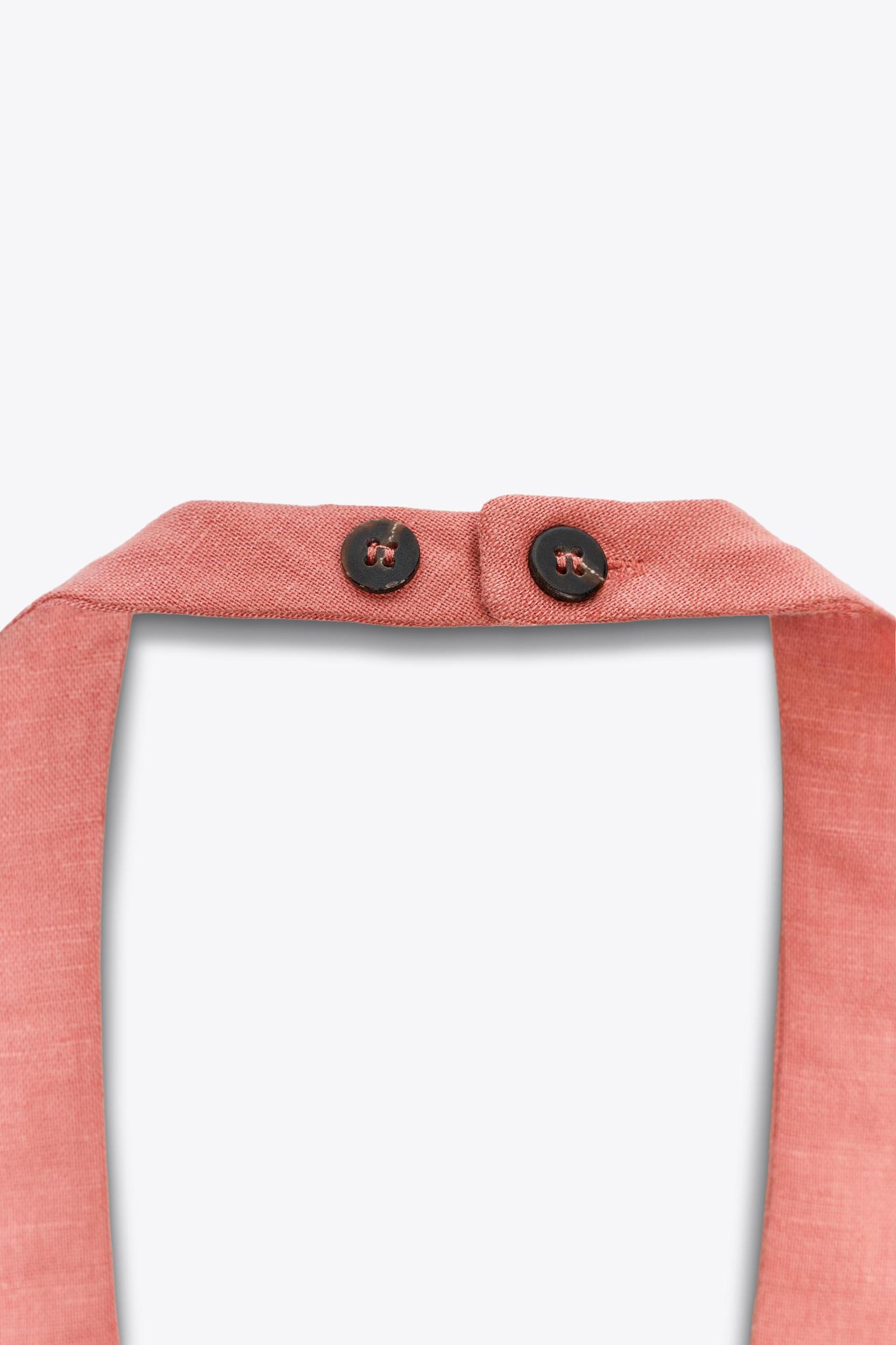 LINEN HALTER TOP Product Image