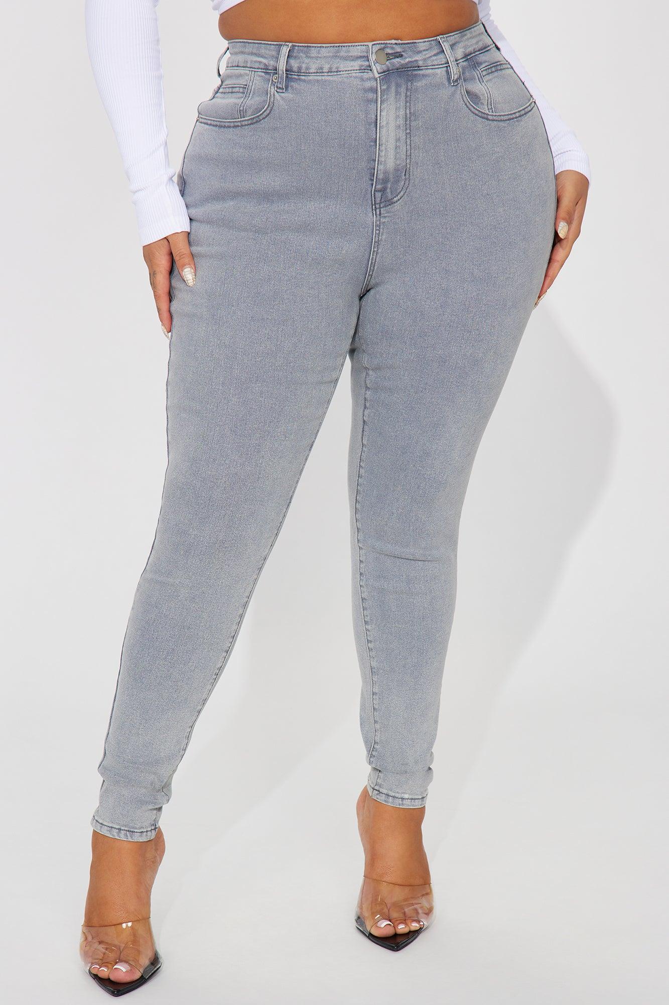 Shape Up Sculpting Stretch Skinny Jeans - Grey Product Image