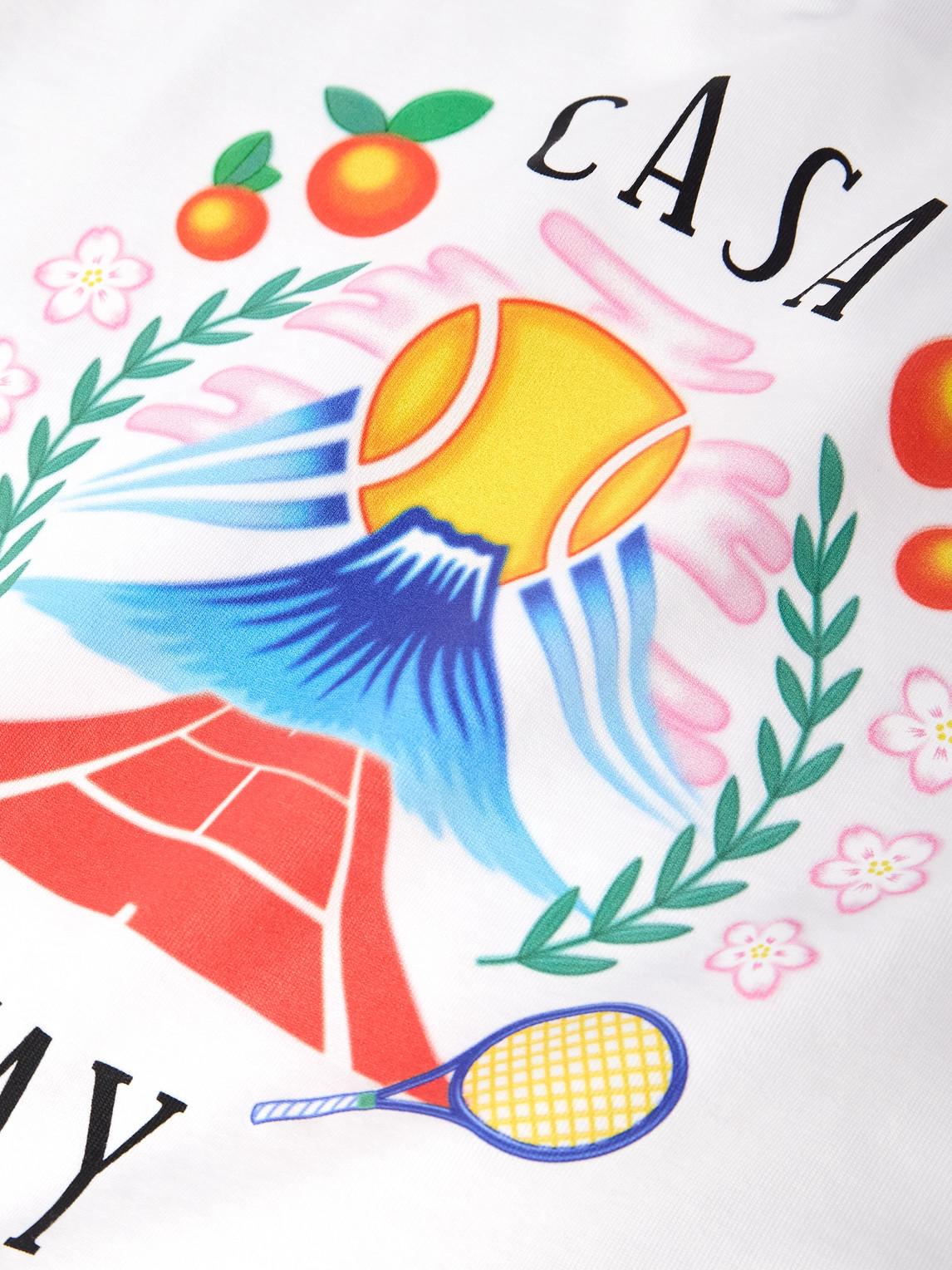 CASABLANCA Mens Casa Way Mountain Graphic-print Cotton-jersey T-shirt Xxxl In White Product Image