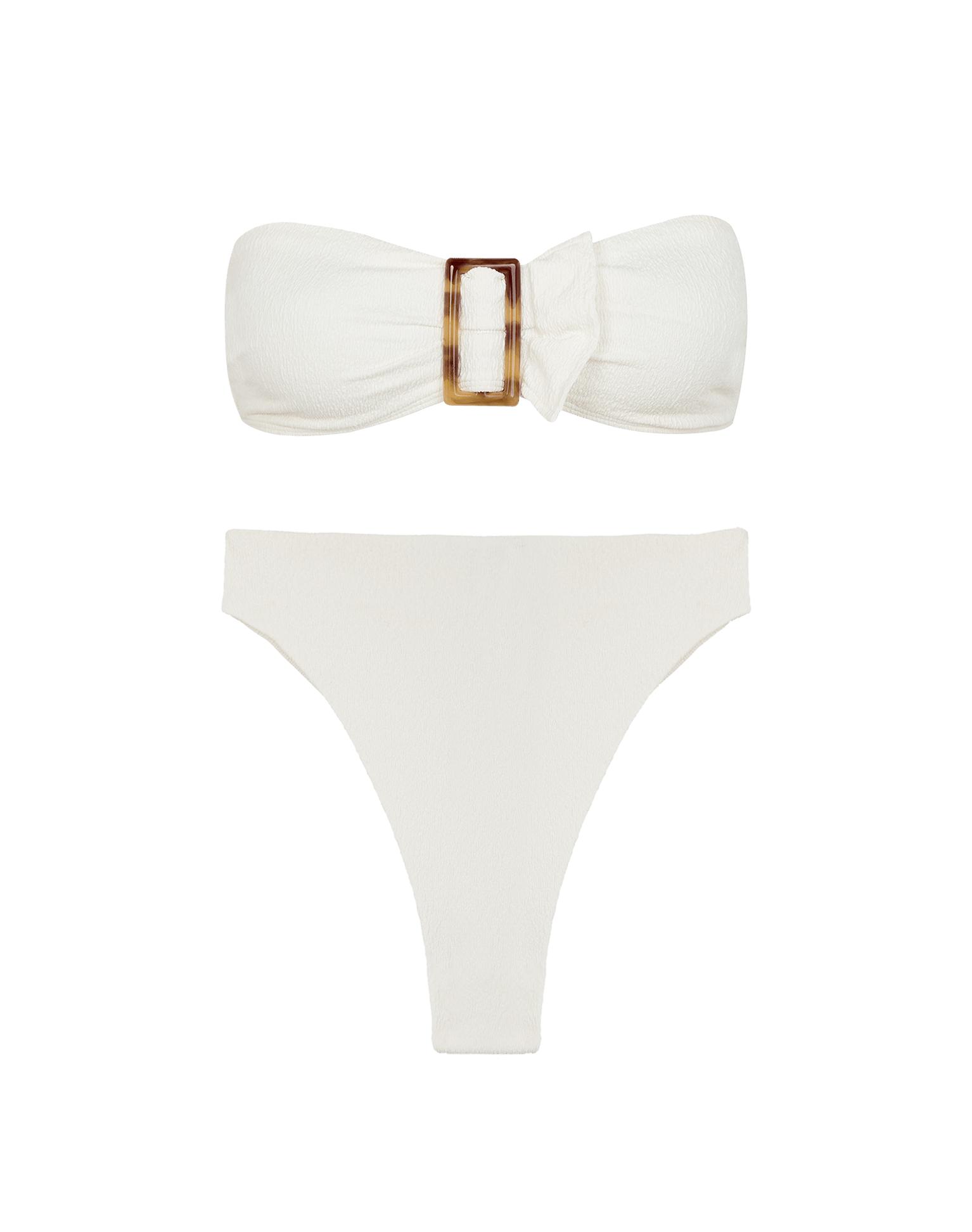 Firenze Gigi Hot Pant Bottom - White Product Image