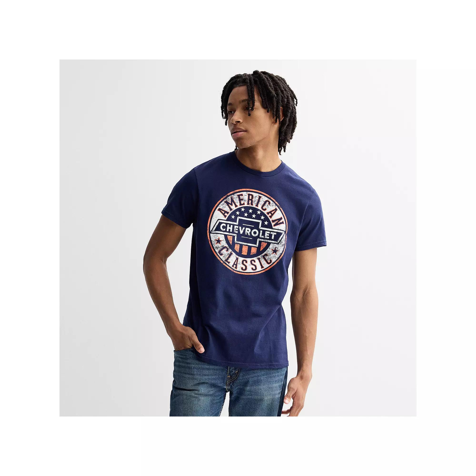 Men's Chevrolet American Classic Tee, Size: Large, Denim Grey Product Image