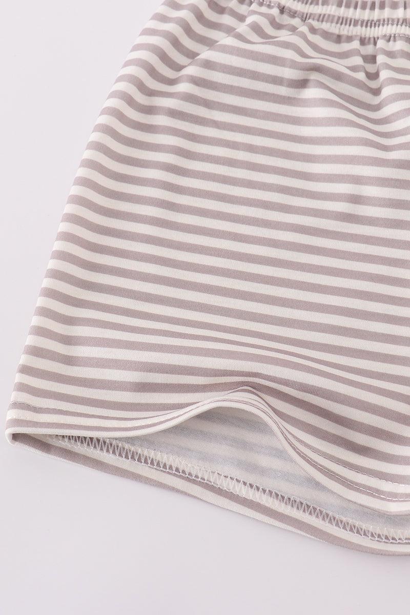 Blue stripe crane truck applique top Product Image