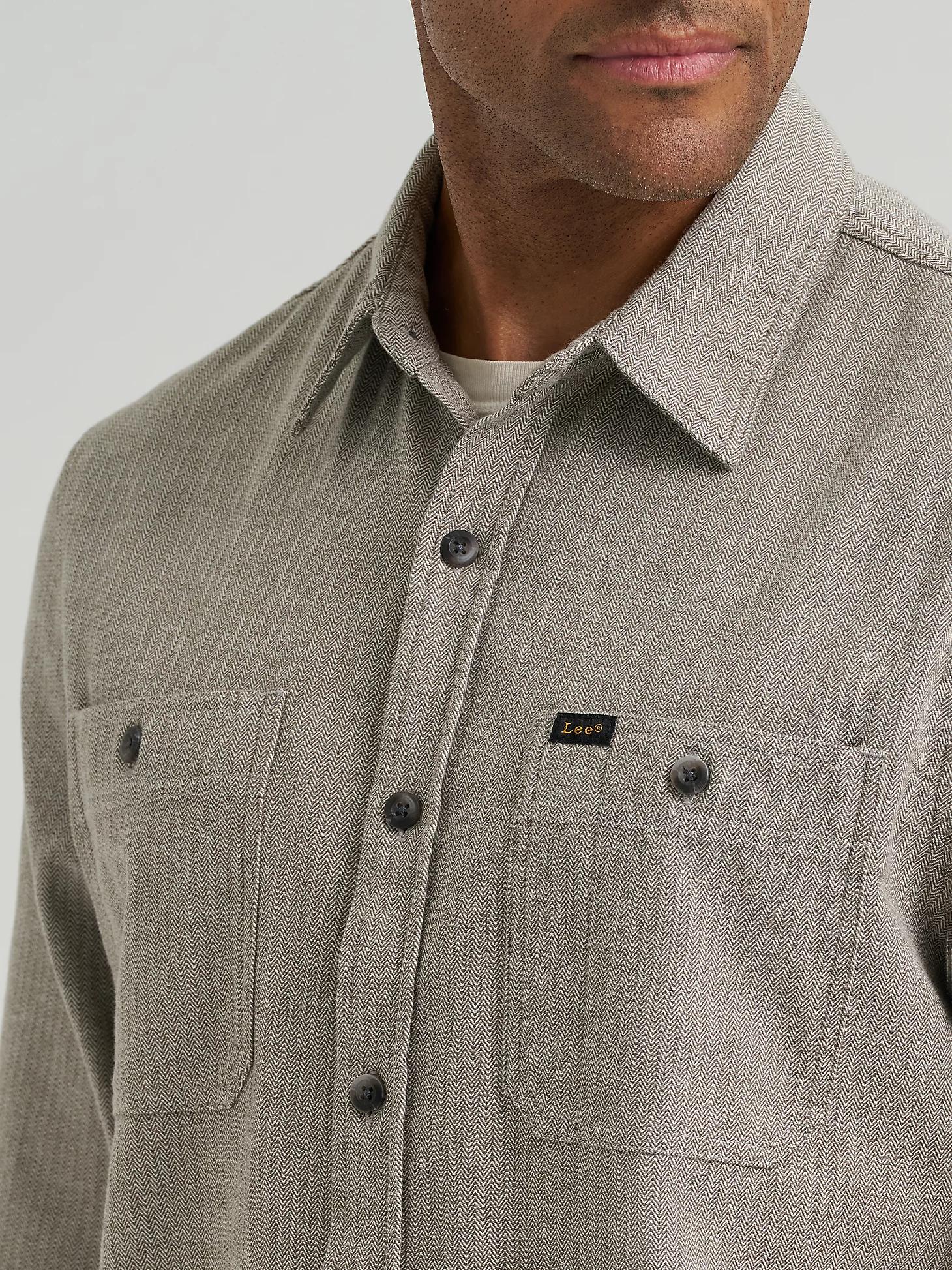 Men's Solid Herringbone Work Shirt | Men's Tops & Tees | Lee® Product Image