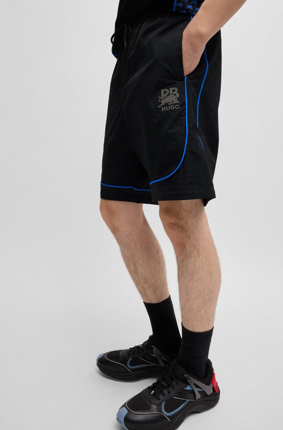 HUGO x RB drawstring shorts with piping details Product Image