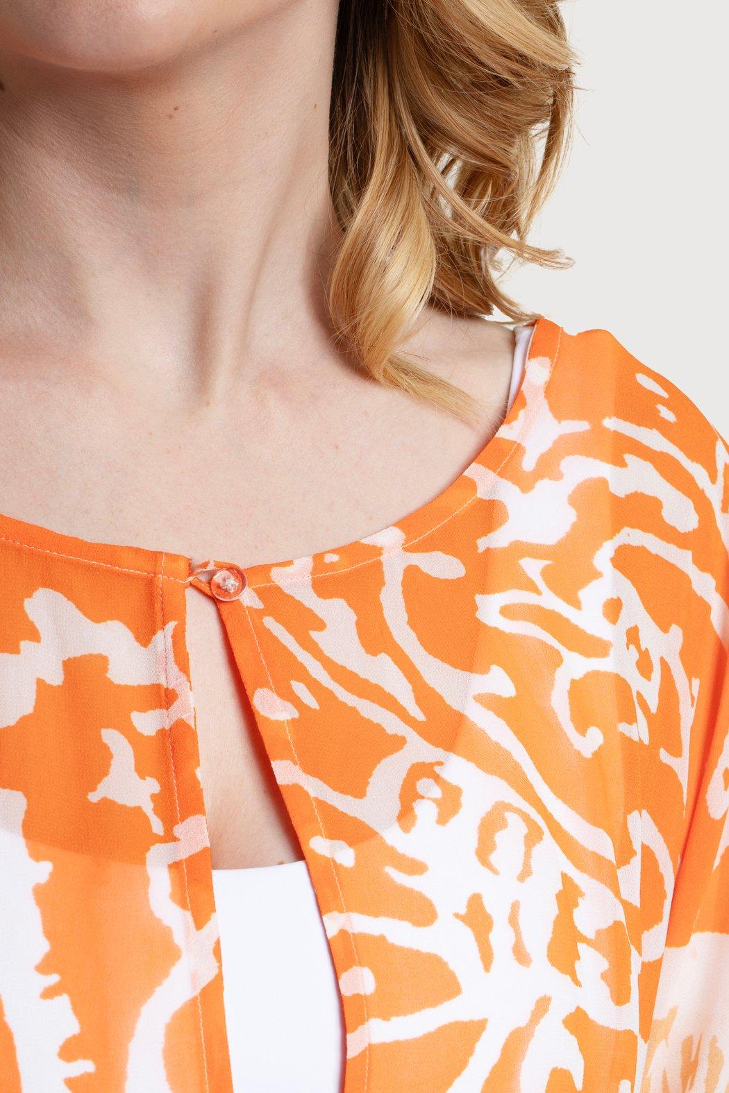 Floral Kaftan Tie Waist Monochrome Product Image