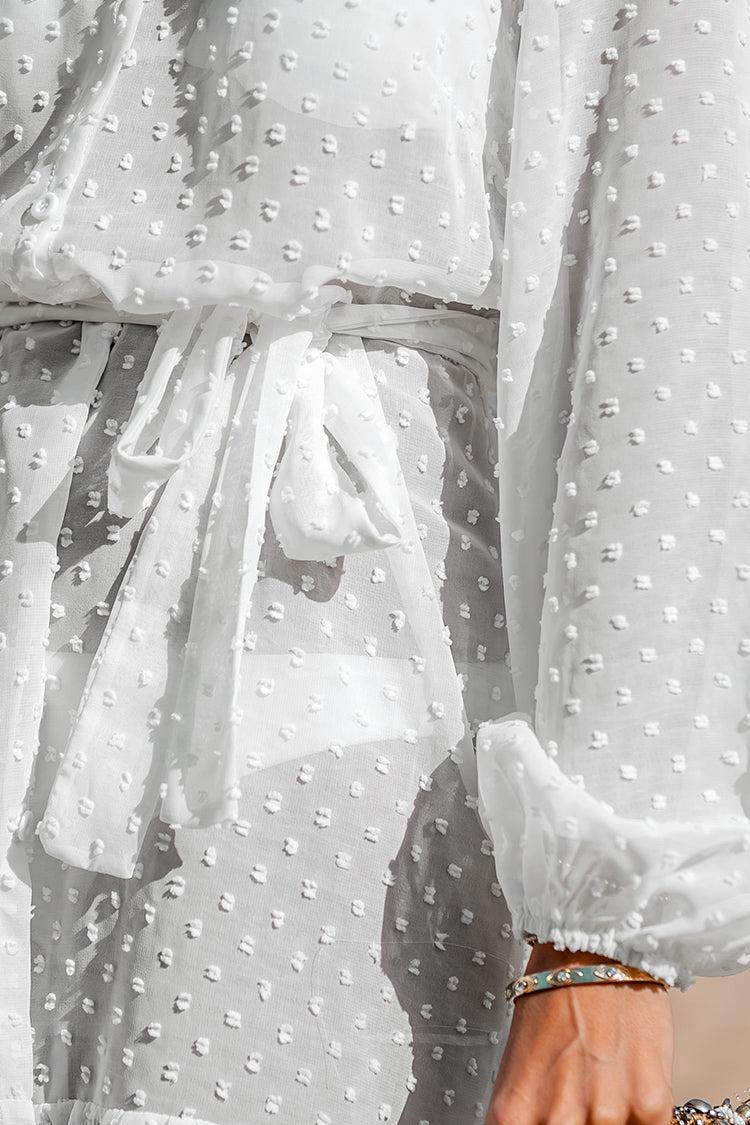 Nikita Belted Clip Dot Cover-Up Dress Product Image