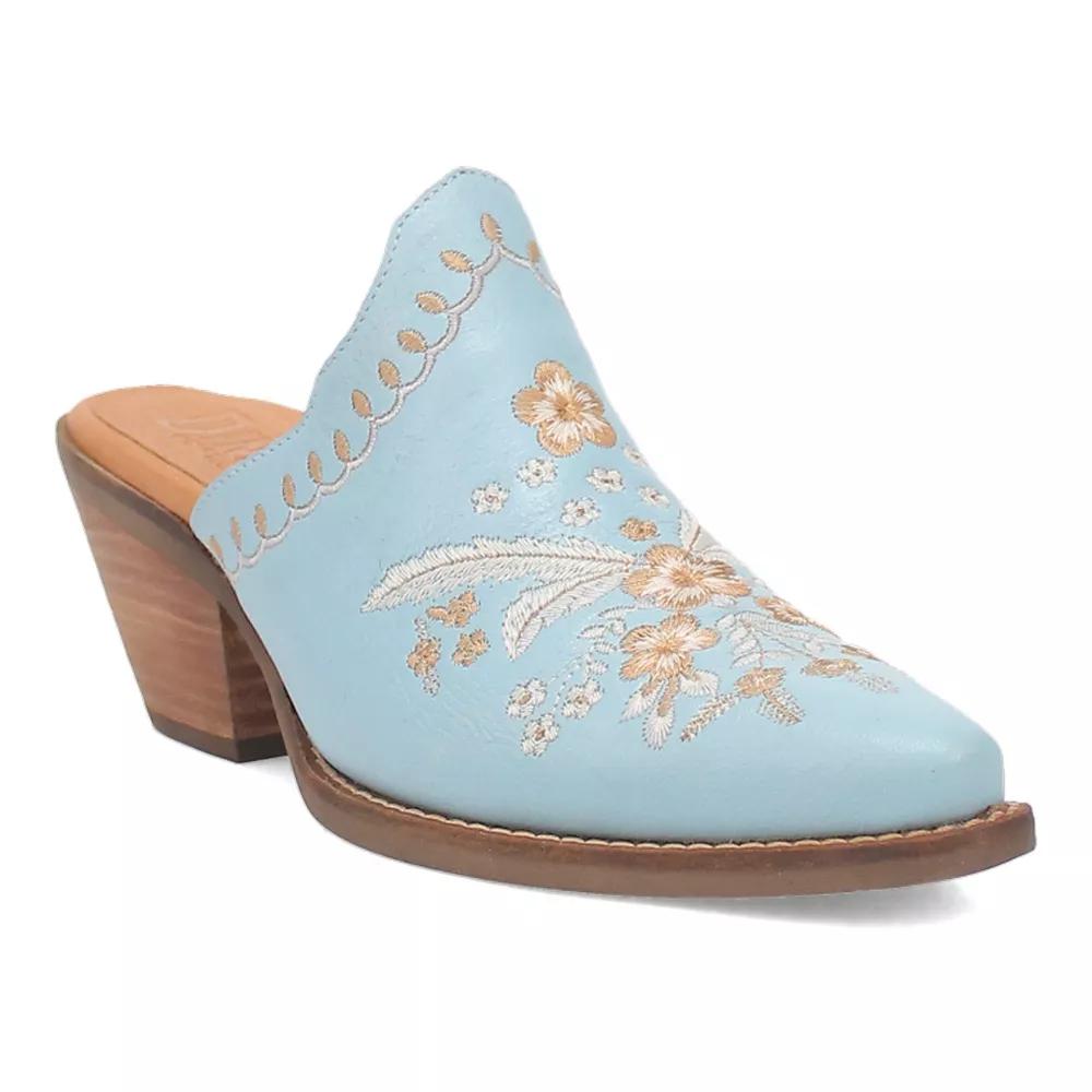 Dingo Wildflower Women's Leather Mules,  Product Image