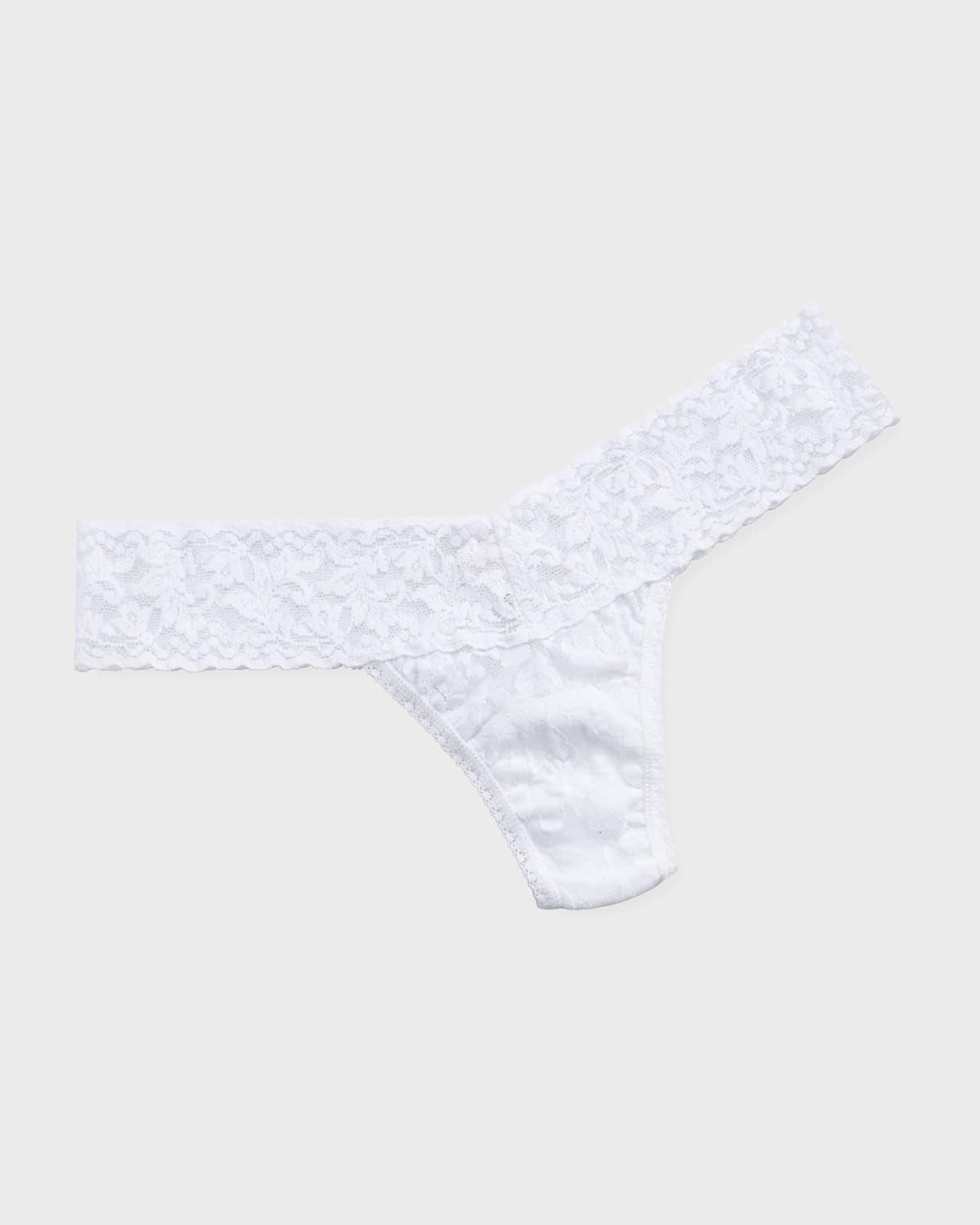 Signature Lace Low Rise Thong Product Image