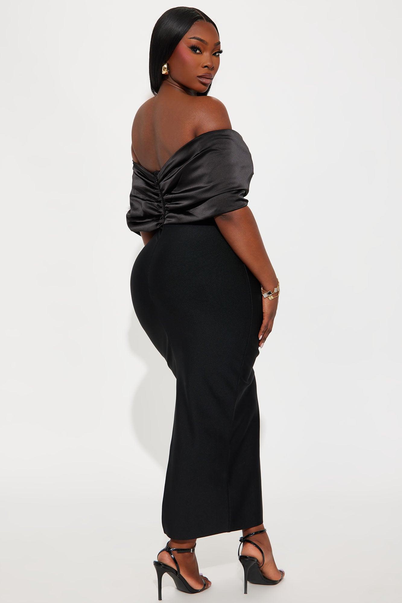 Pretty Privilege Bandage Midi Dress - Black Female Product Image