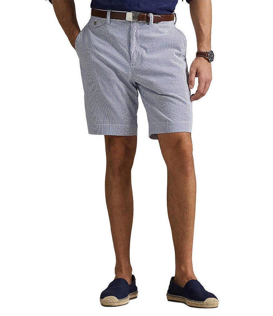 Polo Ralph Lauren Classic-Fit Stretch Seersucker 9.25#double; Inseam Shorts Product Image