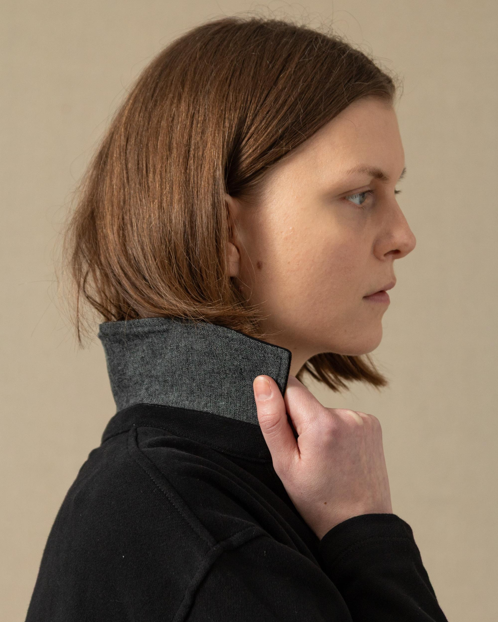 Inlet Pullover in Black Loopback Terry Product Image