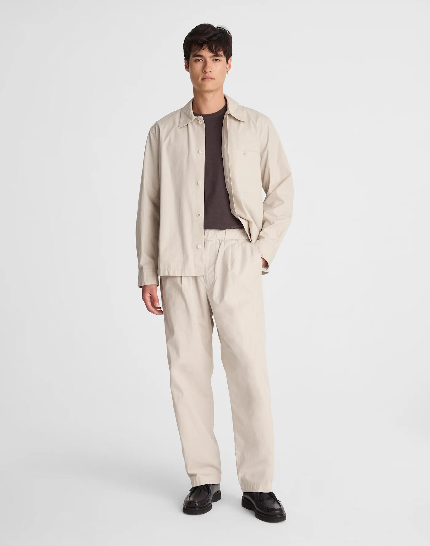 Pleated Poplin Pull-On Pant Product Image
