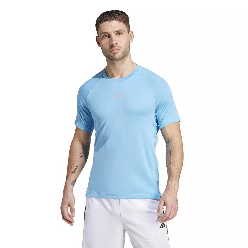 Men's adidas Gym+ Training Tee, Size: XXL, Semi Blue Burst Product Image